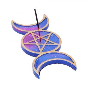 Triple Moon Incense Burner in purple